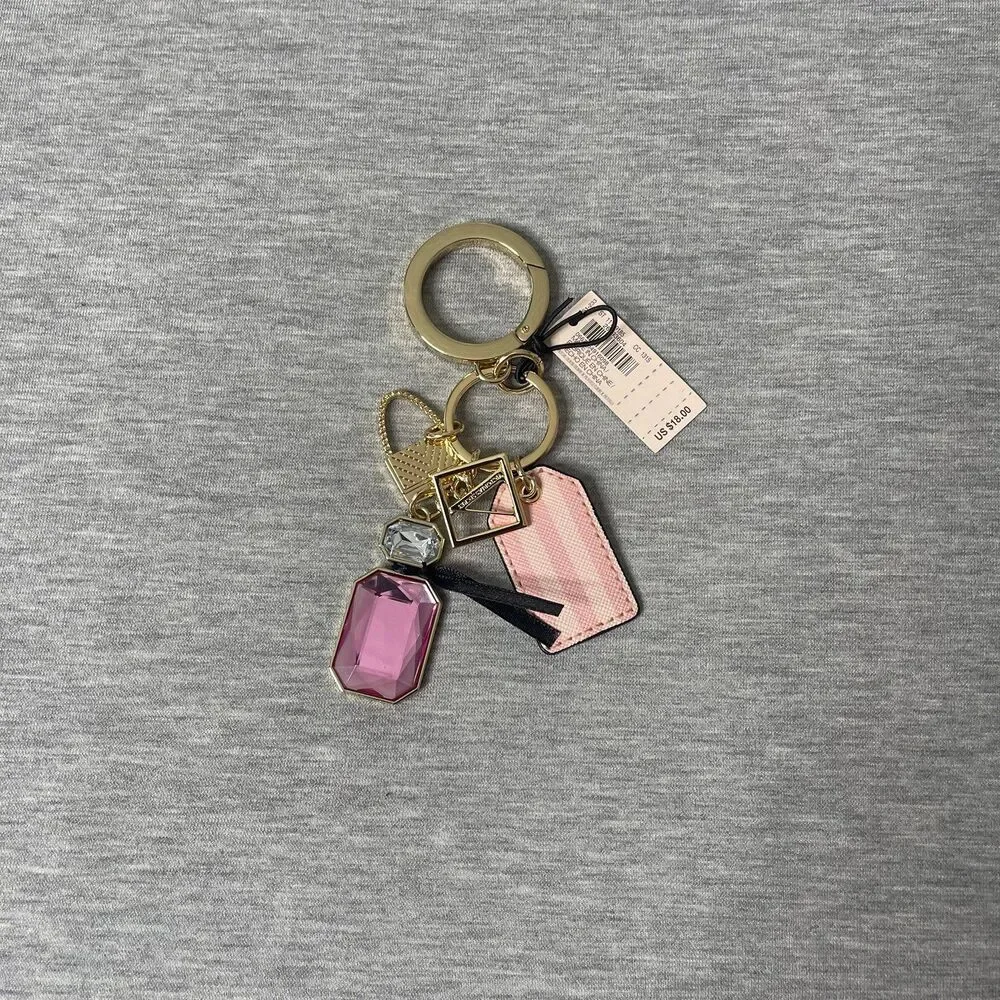 Victoria's Secret Pink Bombshell Perfume Keychain Charm